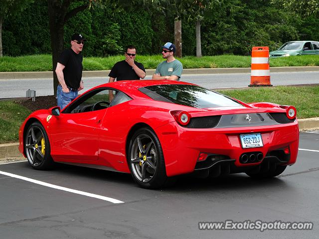 Ferrari 458 Italia spotted in Greenville, Delaware