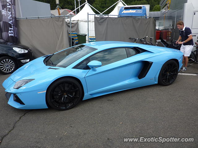 Lamborghini Aventador spotted in Spa, Belgium