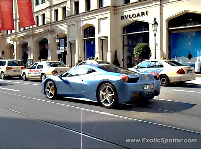 Ferrari 458 Italia spotted in Munich, Germany