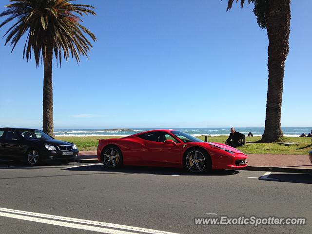 Ferrari 458 Italia spotted in Cape Town, South Africa