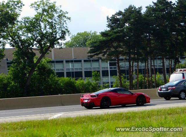 Ferrari 458 Italia spotted in WIlmette, Illinois