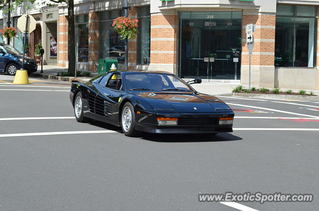 Ferrari Testarossa spotted in Greenwich, Connecticut