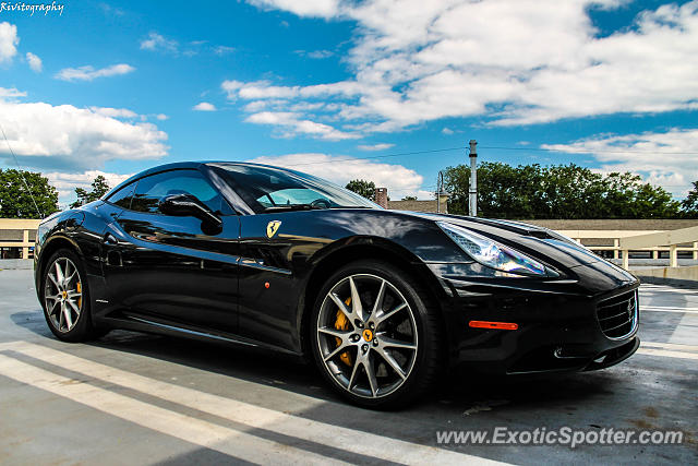 Ferrari California spotted in New Canaan, Connecticut