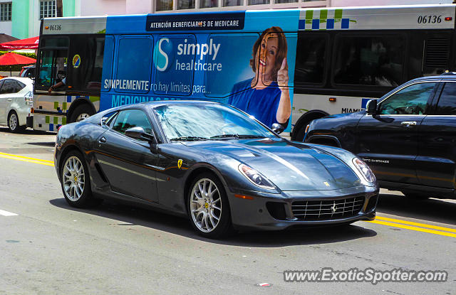 Ferrari 599GTB spotted in Miami Beach, Florida