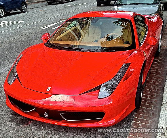 Ferrari 458 Italia spotted in Washington D.C., Washington