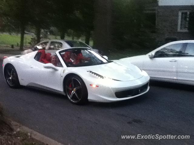 Ferrari 458 Italia spotted in Easton, Pennsylvania