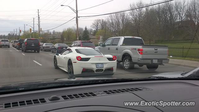 Ferrari 458 Italia spotted in London Ontario, Canada