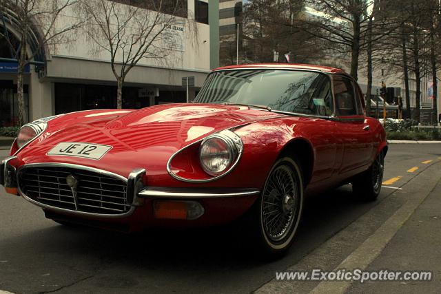 Jaguar E-Type spotted in Wellington, New Zealand