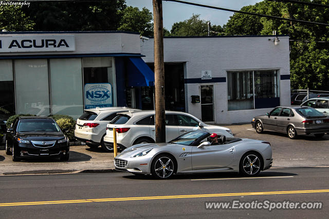 Ferrari California spotted in Greenwich, Connecticut