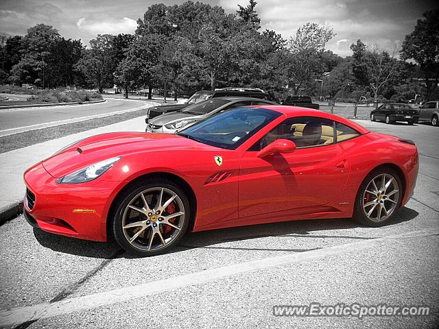 Ferrari California spotted in Fontana, Wisconsin