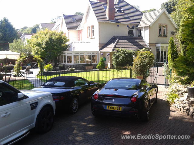 Ferrari California spotted in Swansea, United Kingdom