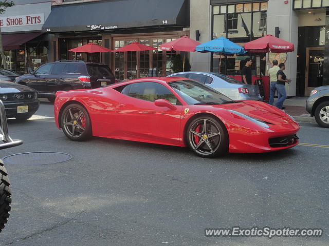 Ferrari 458 Italia spotted in Red Bank, New Jersey