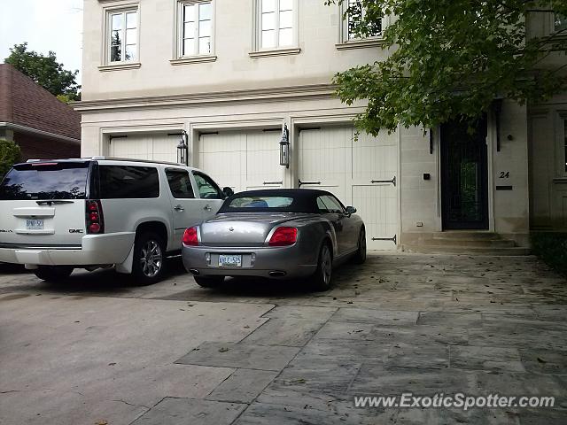 Bentley Continental spotted in Toronto, Canada