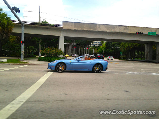 Ferrari California spotted in Miami, Florida