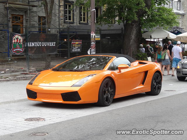 Lamborghini Gallardo spotted in Quebec, Canada