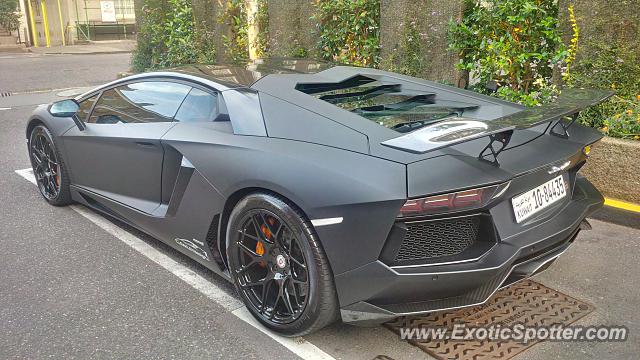 Lamborghini Aventador spotted in London, United Kingdom