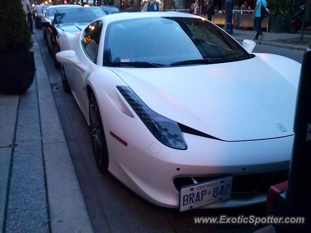 Ferrari 458 Italia spotted in Toronto, Canada