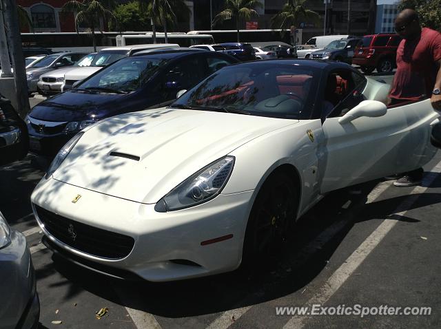 Ferrari California spotted in Hollywood, California