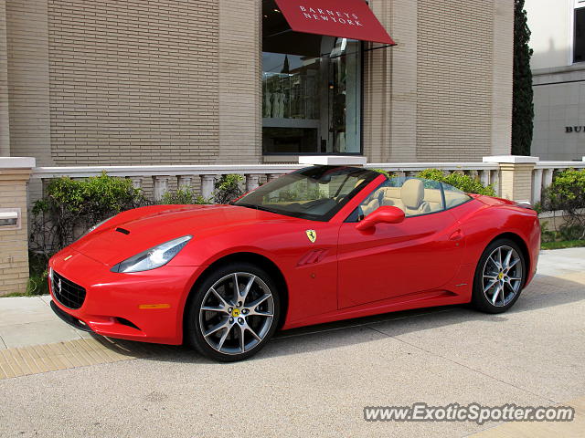 Ferrari California spotted in Beverly Hills, California