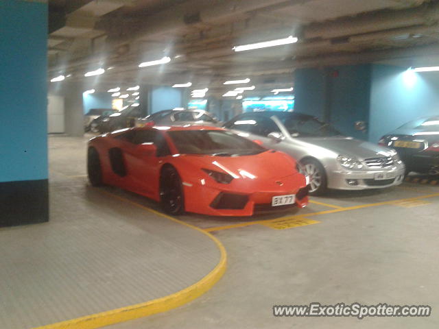 Lamborghini Aventador spotted in Hong Kong, China