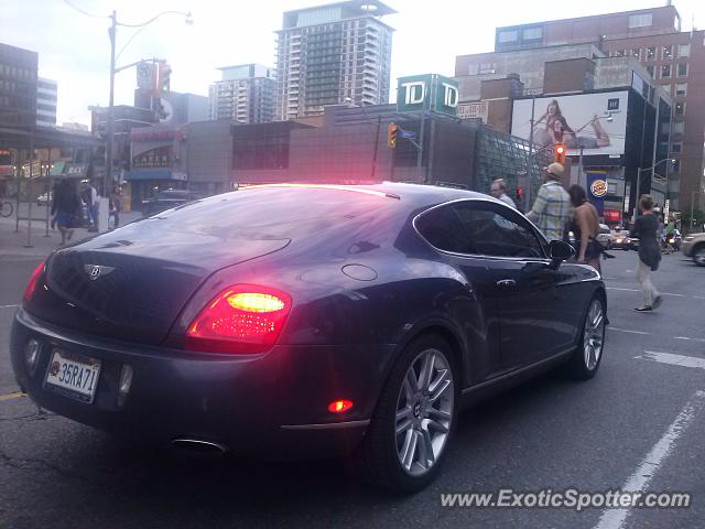 Bentley Continental spotted in Toronto, Canada