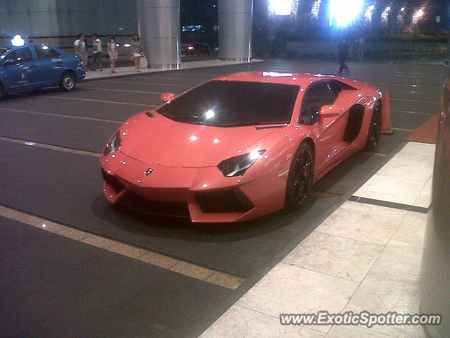 Lamborghini Aventador spotted in Jakarta, Indonesia