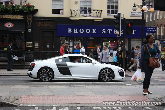 Audi R8 spotted in London, United Kingdom