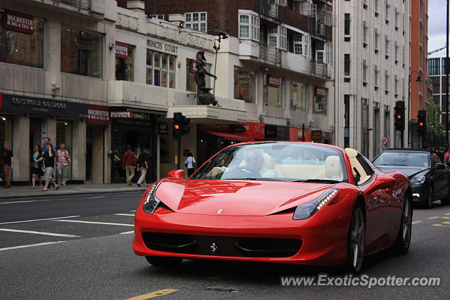 Ferrari 458 Italia spotted in London, United Kingdom