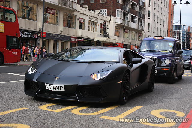 Lamborghini Aventador spotted in London, United Kingdom