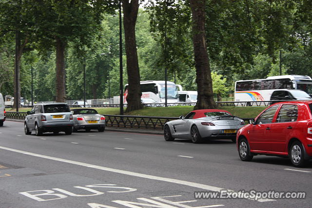 Mercedes SLS AMG spotted in London, United Kingdom