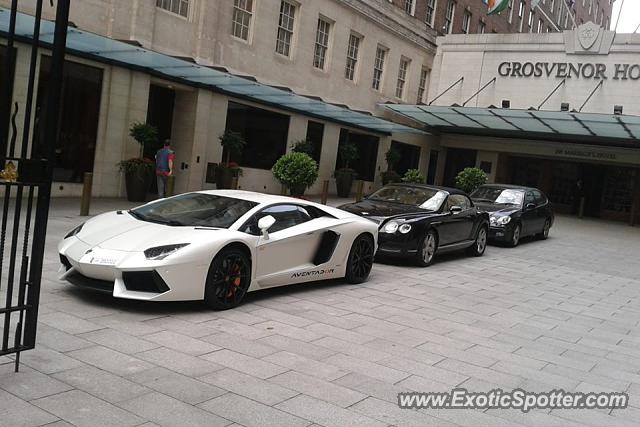 Lamborghini Aventador spotted in London, United Kingdom