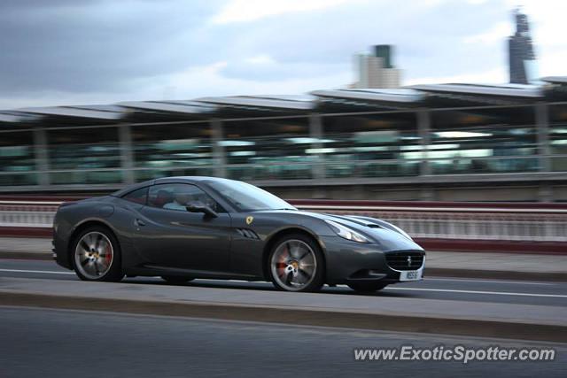 Ferrari California spotted in London, United Kingdom