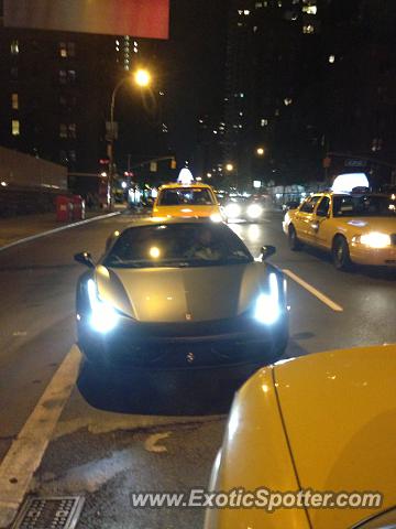 Ferrari 458 Italia spotted in New York City, New York