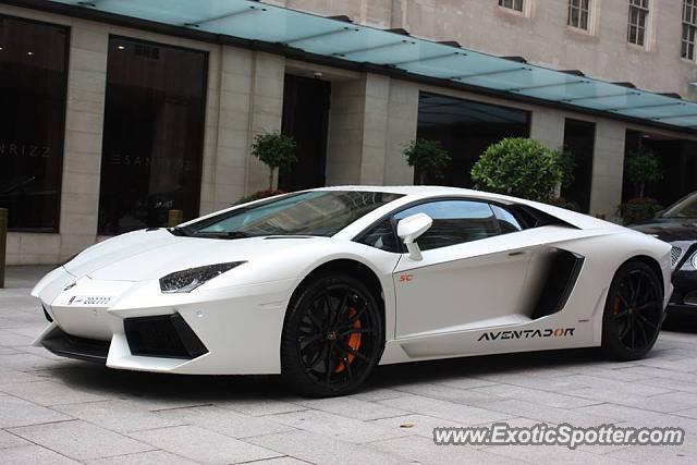 Lamborghini Aventador spotted in London, United Kingdom