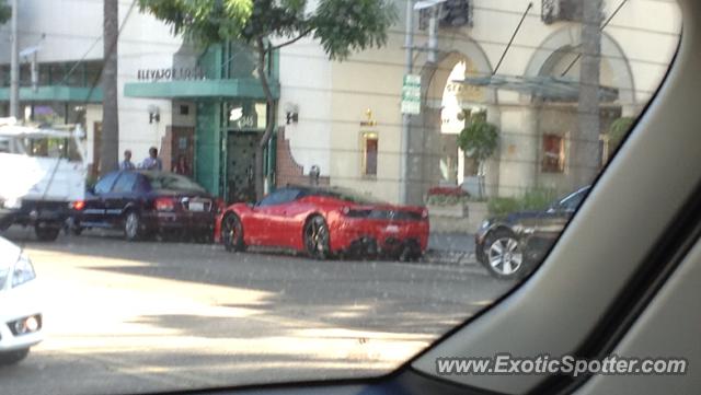 Ferrari 458 Italia spotted in Beverly hills, California