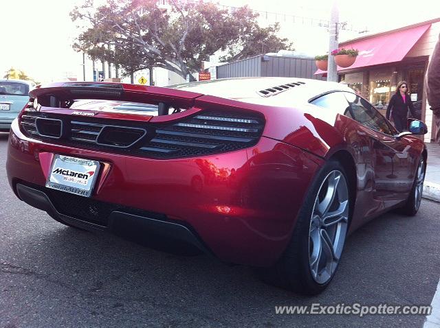 Mclaren MP4-12C spotted in La Jolla, California