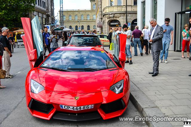 Lamborghini Aventador spotted in Munich, Germany