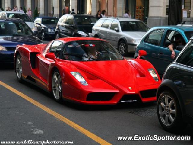 Ferrari Enzo spotted in Milan, Italy