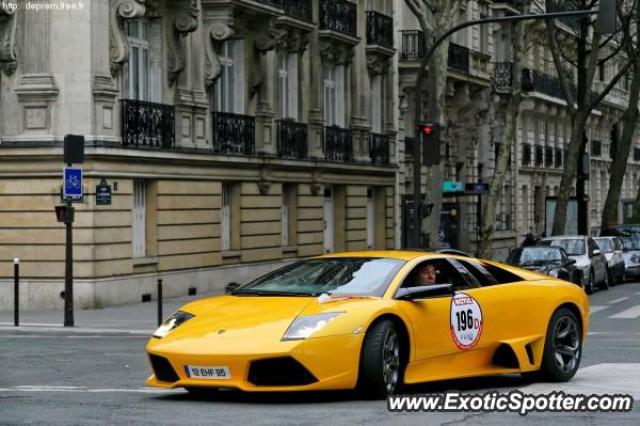 Lamborghini Murcielago spotted in Paris, France