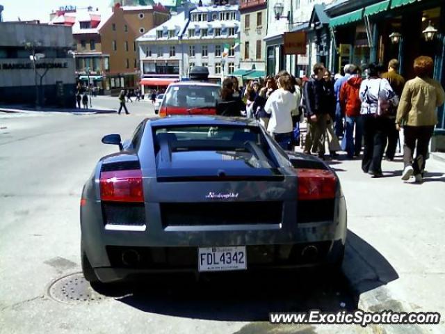 Lamborghini Gallardo spotted in Quebec City, Canada