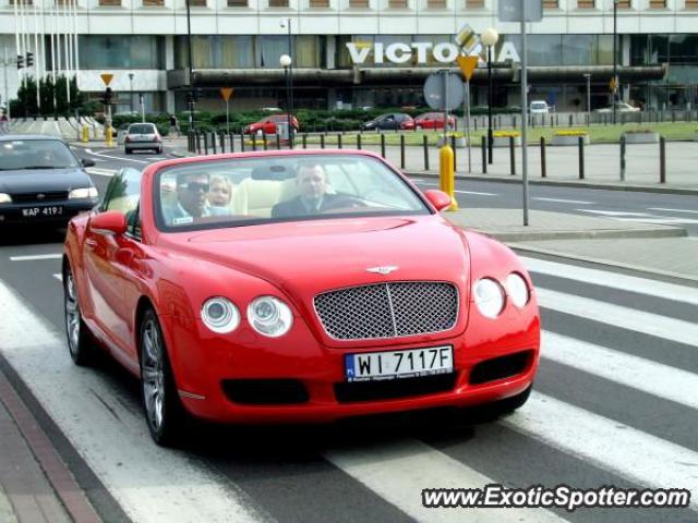 Bentley Continental spotted in Warsaw, Poland