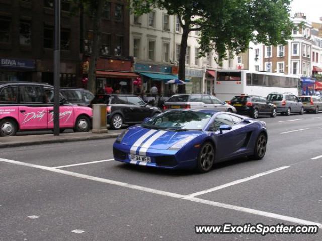 Lamborghini Gallardo spotted in London, United Kingdom