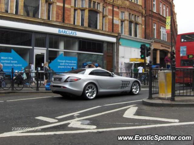 Mercedes SLR spotted in London, United Kingdom