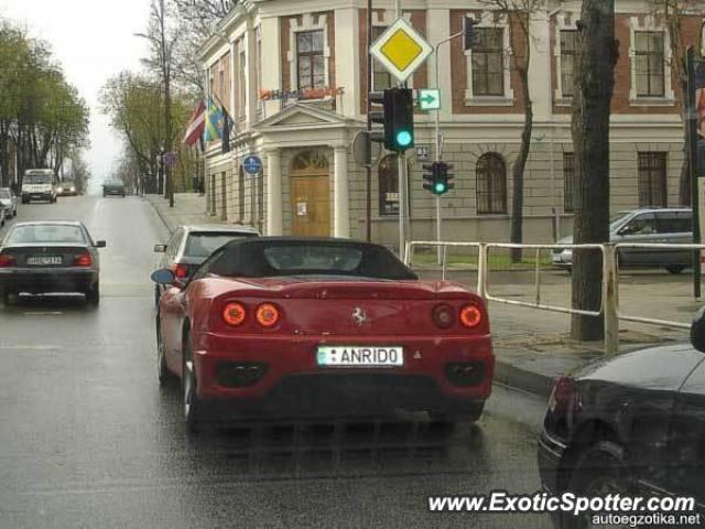 Ferrari 360 Modena spotted in Vilnius, Lithuania