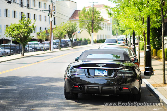 Aston Martin DBS spotted in Greenwich, Connecticut