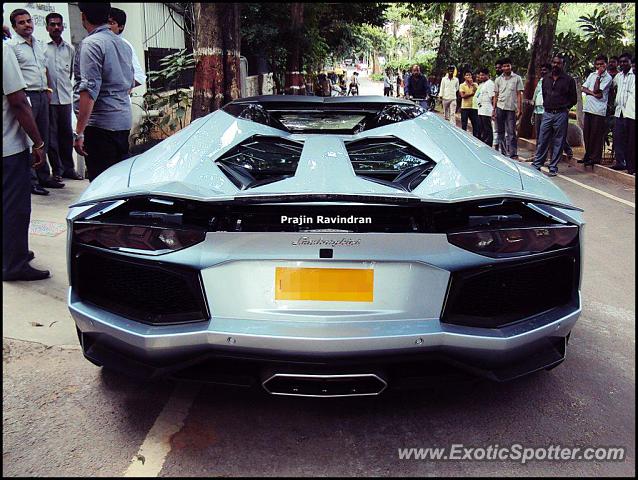 Lamborghini Aventador spotted in Bangalore, India