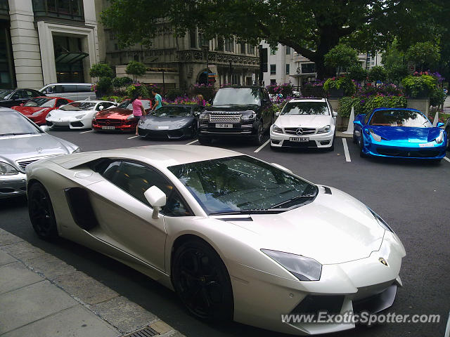 Lamborghini Aventador spotted in London, United Kingdom