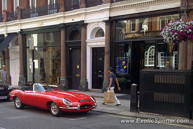 Jaguar E-Type spotted in London, United Kingdom