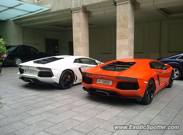 Lamborghini Aventador spotted in London, United Kingdom