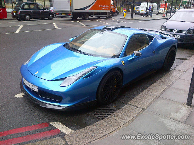 Ferrari 458 Italia spotted in London, United Kingdom